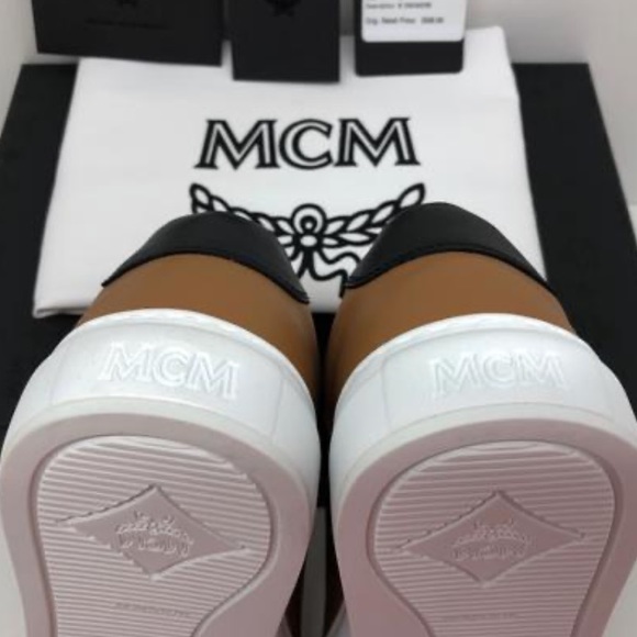 ❌SOLD❌ MCM Limited Edition Logo Cognac Sneakers - Picture 10 of 12